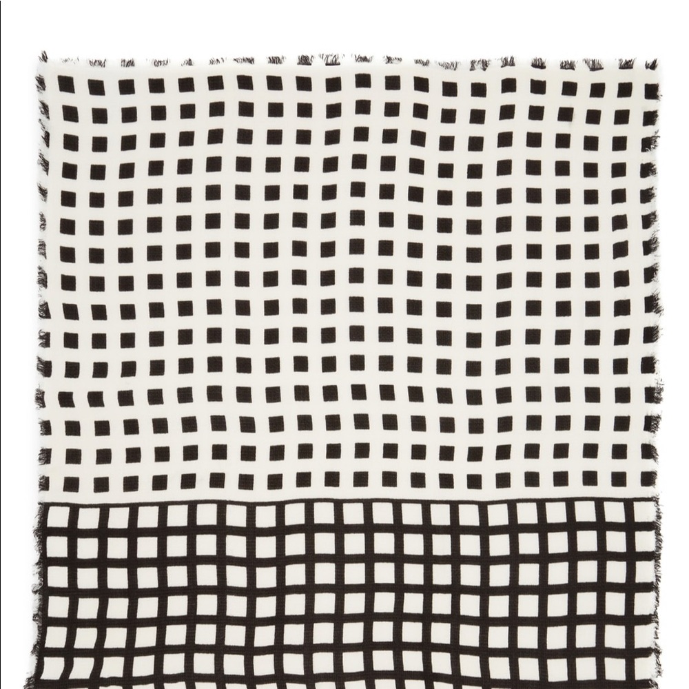 Emanuel Geraldo windowpane plaid scarf Nordstrom - Picture 2 of 3